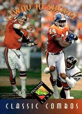 1994 Classic Pro Line Live #394 Elway to Sharpe