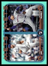 2024 Topps Update Holiday Foil Dedniel Nunez / Tyler Jay Rookie New York Mets