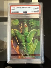 1993 MARVEL MASTERPIECES HULK PSA 10 GEM MINT!
