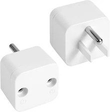 2Pcs Grounding Plug Adapter, Safety Ground Outlet Adapter Premium ABS Copper Mat