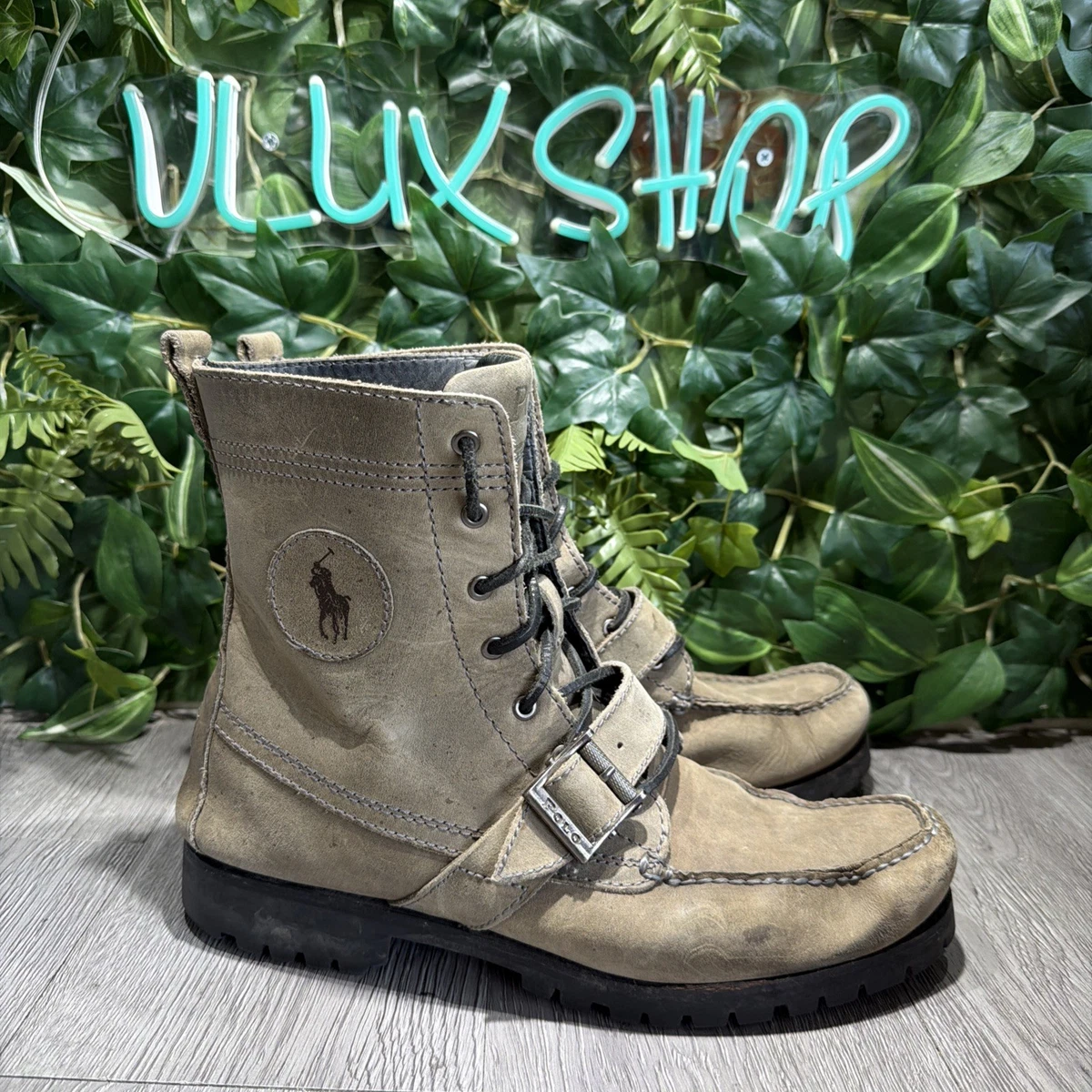 Polo Ralph Lauren Men's Leather Upper Beige for Sale | Shop New