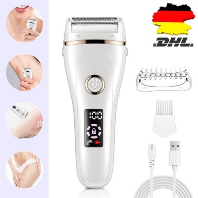 DAMENRASIERER ELEKTRISCHER RASIERER FÜR FRAUEN INTIMBEREICH 3-IN-1 ELEKTRISCHER