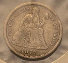 1877-CC Seated Liberty Dime, Carson City Issue