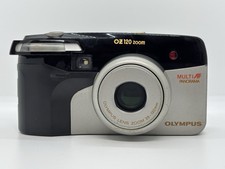 Exc Olympus OZ 120 Zoom 35mm Point Shoot Film Camera Silver From Japan
