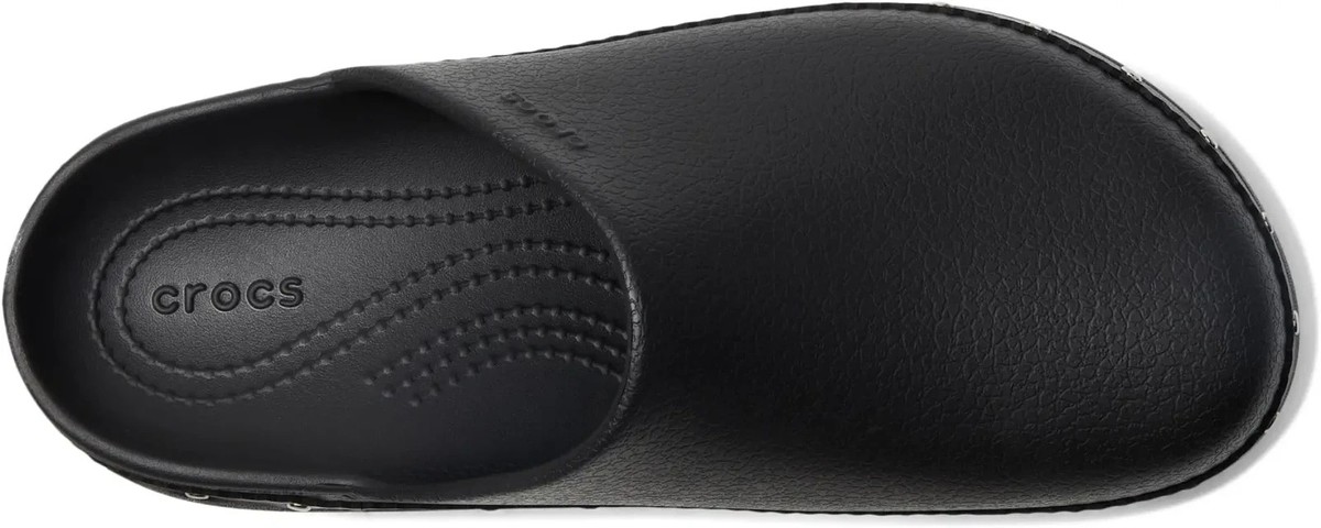Women's Crocs Dylan Platform Clog with Studs, Black Studded, NWT, Full Box View 4