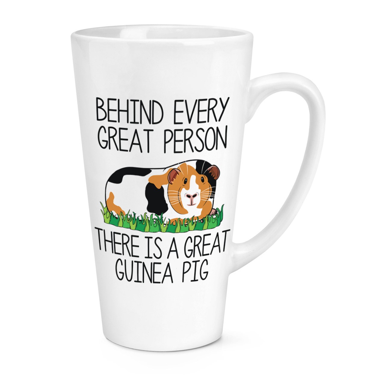 Behind Every Great Person There Is A Great Guinea Pig 17oz Large Latte Mug Cup