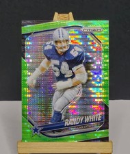 2025 Prizm #128 Randy White NEON GREEN PULSAR PRIZM Cowboys Football Card