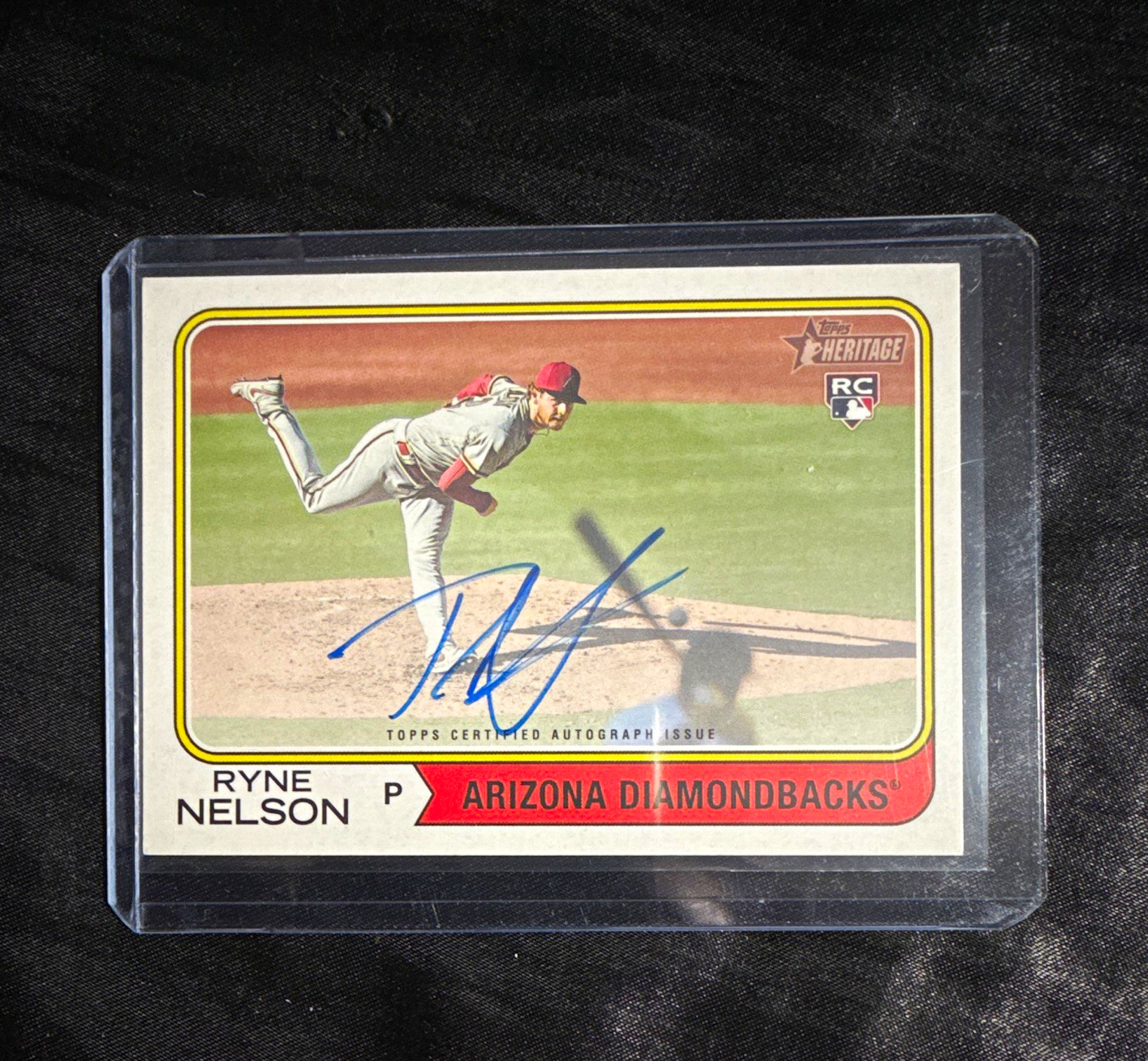 Topps 2023 Heritage High Number Real One Autographs #ROA-RN Ryne Nelson RC Auto