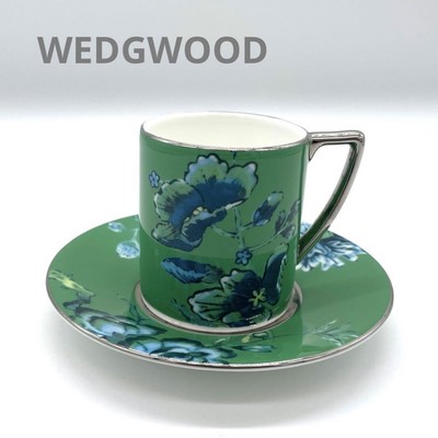 Wedgwood Jasper Conran Espresso Cup & Saucer Set 6cm x 6cm / 12cm Used