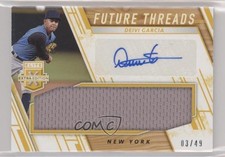 2019 Panini Elite Extra Edition Gold 3/49 Deivi Garcia #FTS-DG Auto 0s3