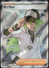 N's Plan 163/086 Ultra Rare Pokemon Black Bolt NM