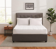 Luxurious White King Size Classic Cotton Bedding Set