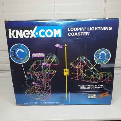 K'Nex Loopin' Lightning Roller Coaster 524 pieces NOT Complete PARTS ONLY