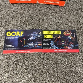 Atari 2600 Mountain King And GORF CBS Game Lot CIB TESTED