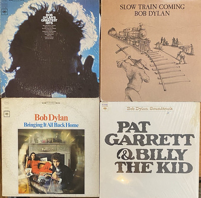Bob Dylan 4 LPs: Greatest Hits, Slow Train, Bringing Back Home, Garrett & Billy