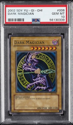 2002 YU-GI-OH! STARTER DECK: YUGI #006 DARK MAGICIAN PSA 10