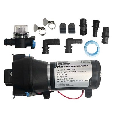 New 04325143A 12V Water System Pump 4.5 GPM 40PSI For Flojet