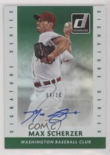 2015 Panini Donruss Signature Series Green 4/10 Max Scherzer #43 Auto v9t