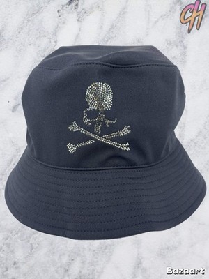 Mastermind X Swarovski Crystals Black Bucket Hat Size Small (MSRP: $800.00)