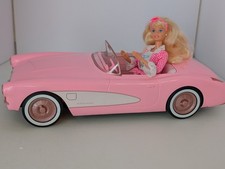 Barbie 2022 Hot Wheels Pink Corvette RC Car No Remote 1995 Russel Stover Barbie