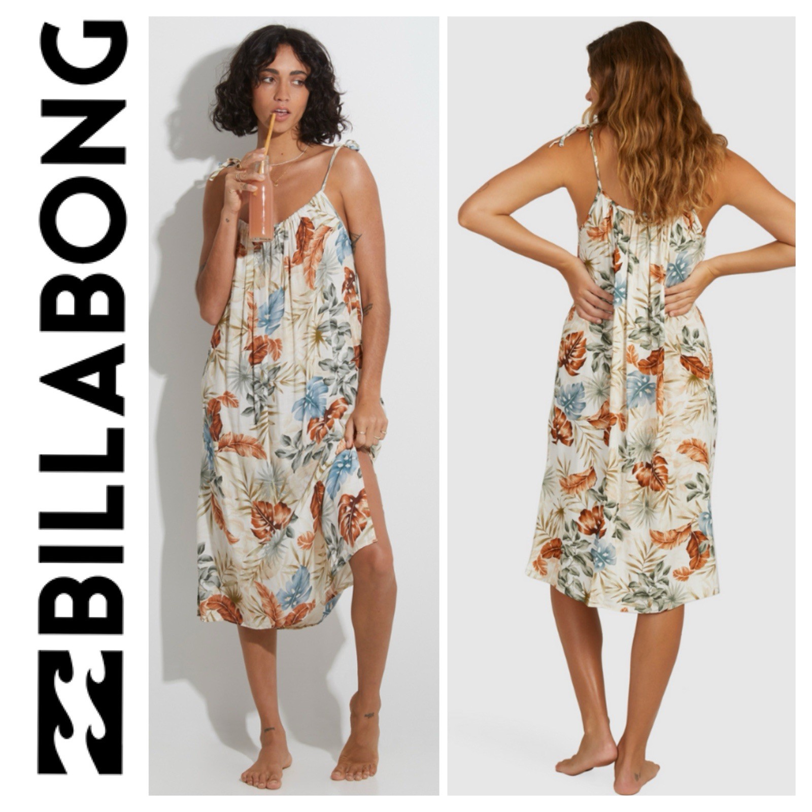 BNWT BILLABONG WOMEN’S MY BABYLON MIDI DRESS (MED/10) RRP $109.99 NEW SEASON image 3