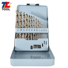 13 Pcs High Speed Steel Twist Jobber Lengt 135&deg; HSS Drill Bit Set 1/16"-1/4" M35