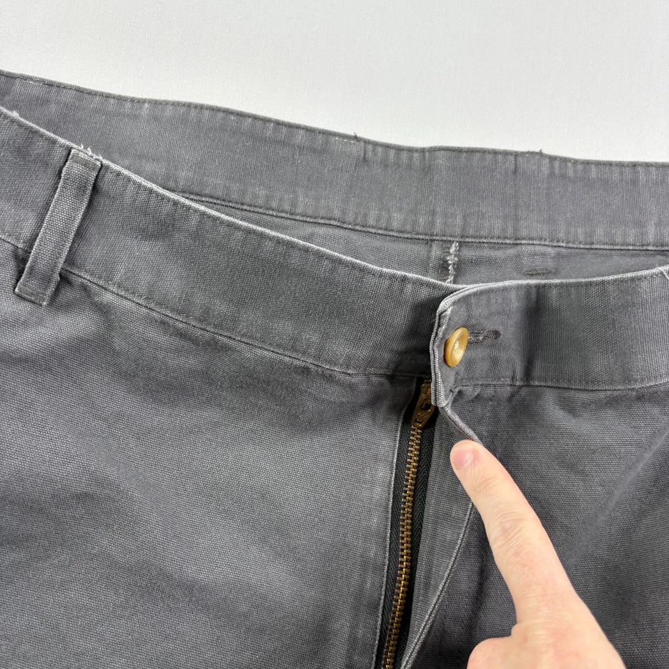 Bills Khakis Pants Mens 42x35 Gray Chino Straight Leg Casual Slacks - Image 3 of 4