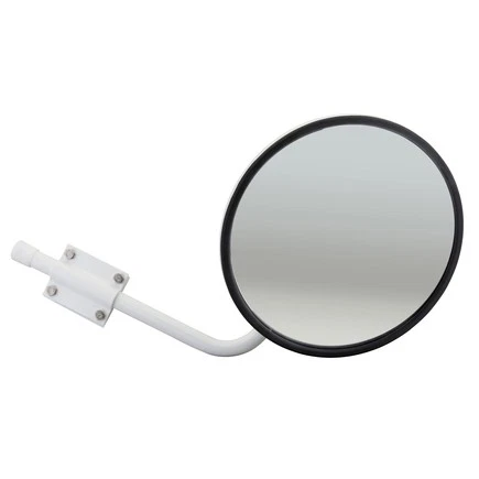 Grote 28491 10 1/2" Convex Cross Over Mirrors, Mirror Assembly, White