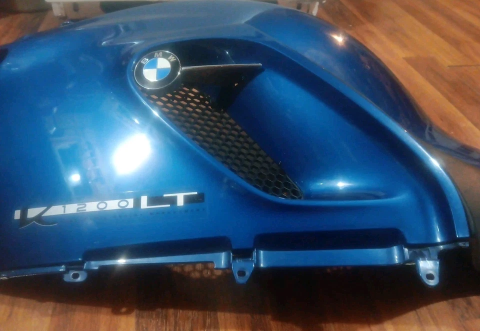 Cubierta de plástico cubierta de carenado lateral izquierdo azul 97 03 BMW K1200LT K1200 LT OEM ^^ Foto 3 de 4