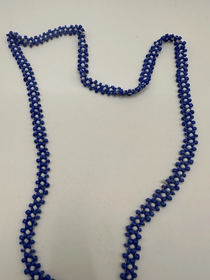 Collar colgante jefe con cuentas de semillas hecho a mano por nativos americanos 22" Foto 4 de 4