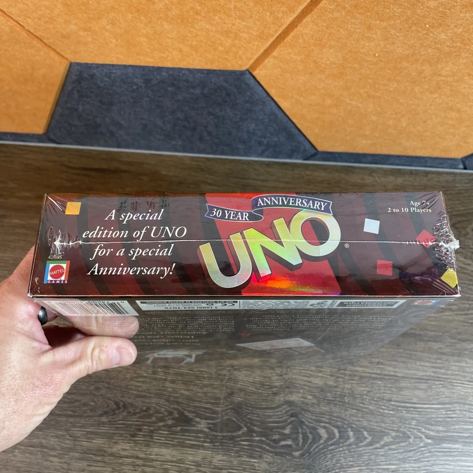 UNO 30 Year Anniversary Edition 2001 VTG Mattel Card Game New Sealed Box! - Image 3 of 4