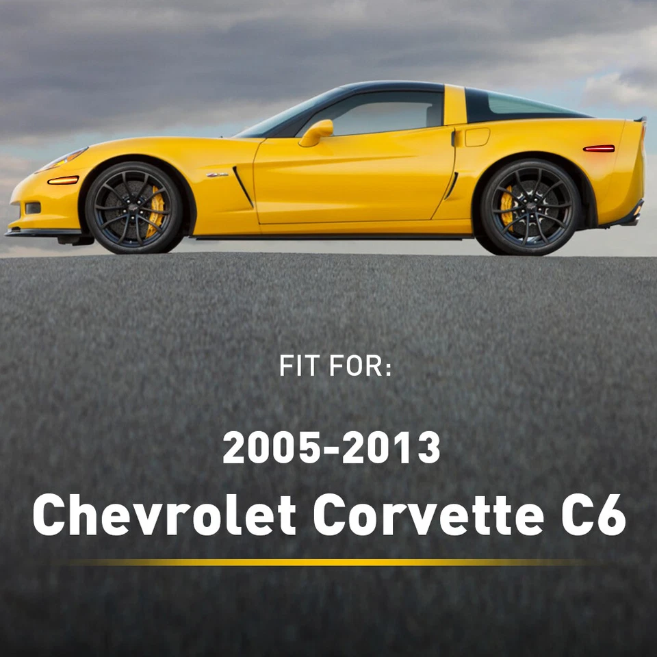 4X F + Turn R Side Signal LED Light Fits Marker 2005-2013 Chevrolet Corvette C6 - Image 2 of 4