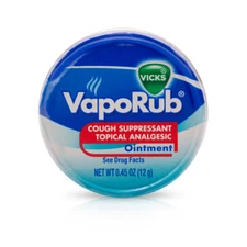 VICKS VAPORUB COUGH SUPPRESSANT TOPICAL ANALGESIC 0.45 OZ (12gr) VICK VAPORUB