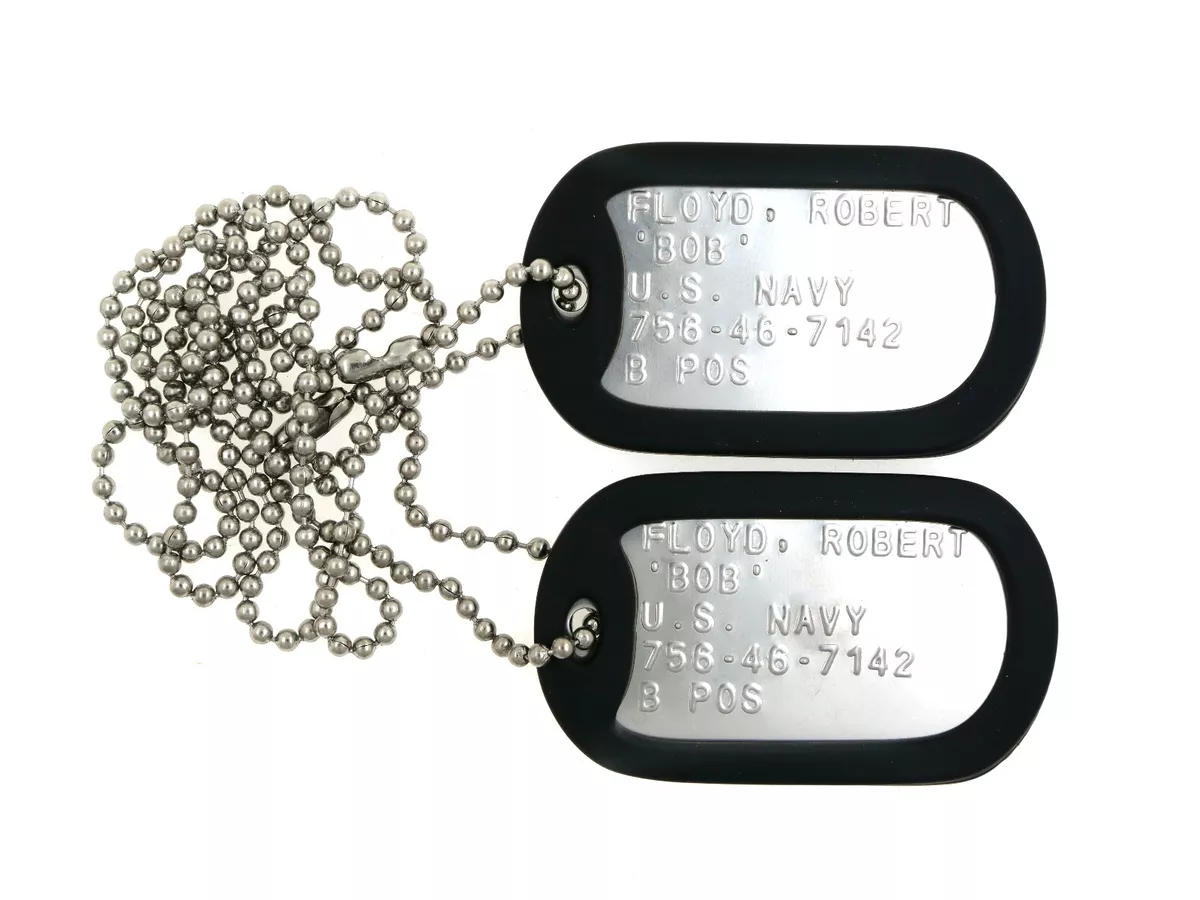 Stainless Steel Military Dog Tags