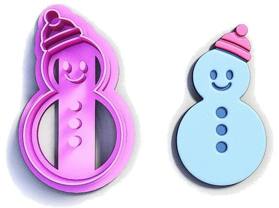 Snowman-shaped Polymer Clay Cutters for DIY Crafting  