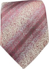 BISSE Necktie - Micro Fabric Men's Tie, Red Patterned Men's Tie