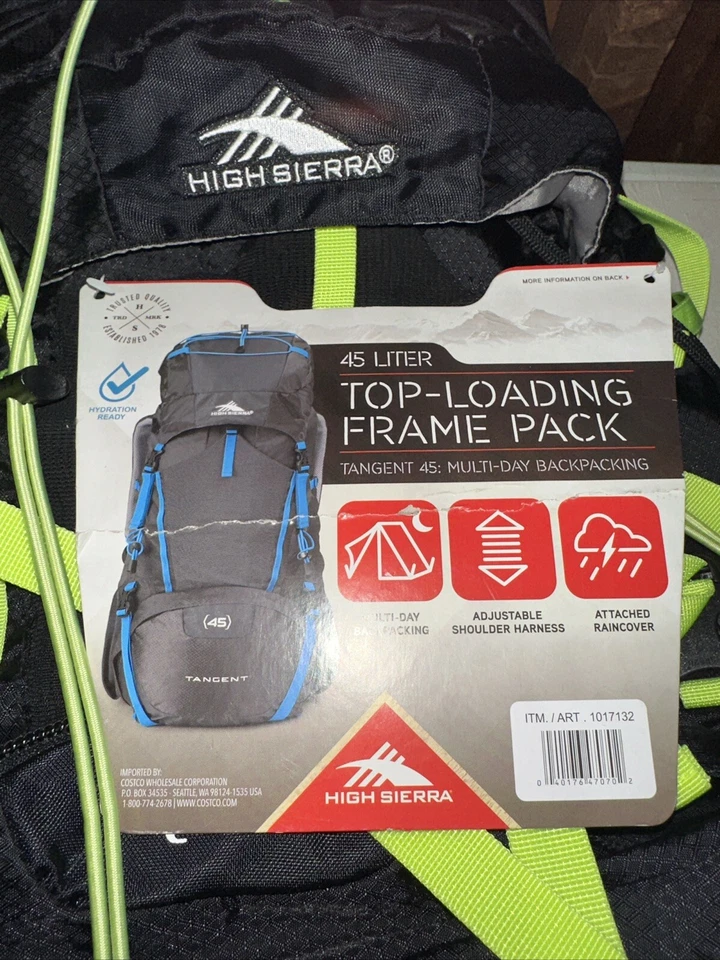 New High Sierra Tangent 45 Top - Loading Frame Pack Black/green - Image 2 of 4