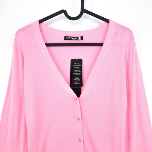 V Neck Cardigan Jumper Sweater Size 