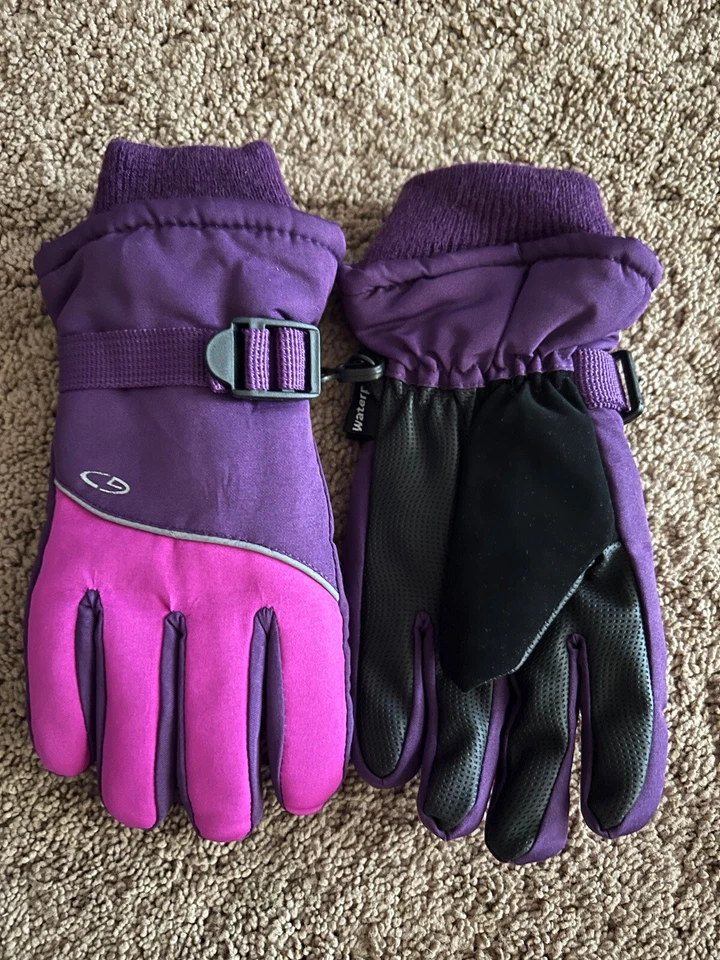 Niñas Campeón Púrpura Esquí Snowboard Pantalones y Guantes Bolsillos Invierno Prueba 6-6X Foto 2 de 4