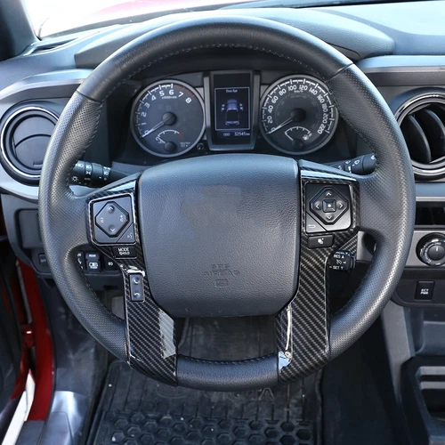 ABS Carbon Fiber Interior Dash Trim Cover Set Fits 2016-2023 Toyota Tacoma - Picture 7 of 44