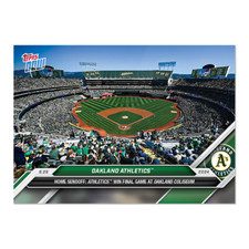 2024 Topps Now 760 Oakland Athletics Final Game at the Coliseum Sendoff