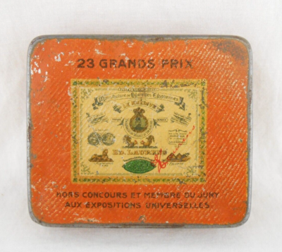 cigarette canister Ed Laurens Prince de Monaco Collectible Empty Tin Vintage Cigarette Canister