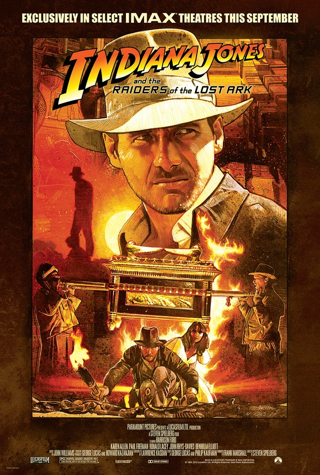Raiders Of The Lost Ark movie poster (e) : 11 x 17 inches - Indiana Jones poster