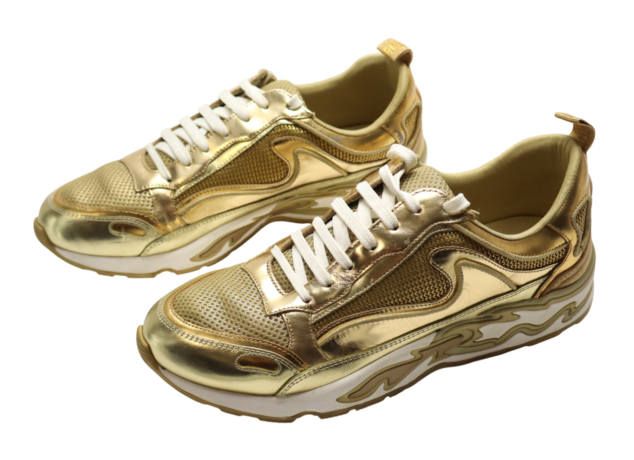 Zapatillas SANDRO Flame Para Mujer EU 40 / UK 6.5 Cuero Tono Dorado Puntera Almendra