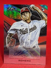 2021 Topps Fire Autographs Seth Romero RC Auto Washington Nationals #AV-SR