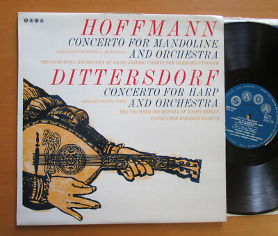 XID 5214 Hoffmann Mandolin Concerto Dittersdorf Harp Concerto 1964 SAGA Mono NM
