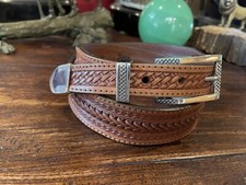 6oz Vogt James Reid Dgn Sterling Silver Belt Buckle 32-33-1.3/8  -1         