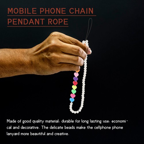 Heart-shaped Mobile Phone Chain Cellphone Lanyard Bracelet Strap - 第 7/12 張圖片