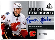 2011-12 Upper Deck SP Game Used Rookie Exclusives ROMAN HORAK RE-RH /100 RC Auto