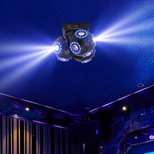 3 Heads 12 LED Stage Light RGB DMX Moving Head Stage Lighting DJ Club Party 200W